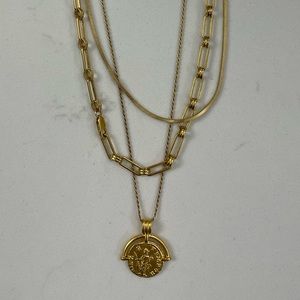 Missoma 18k gold plated coin necklace